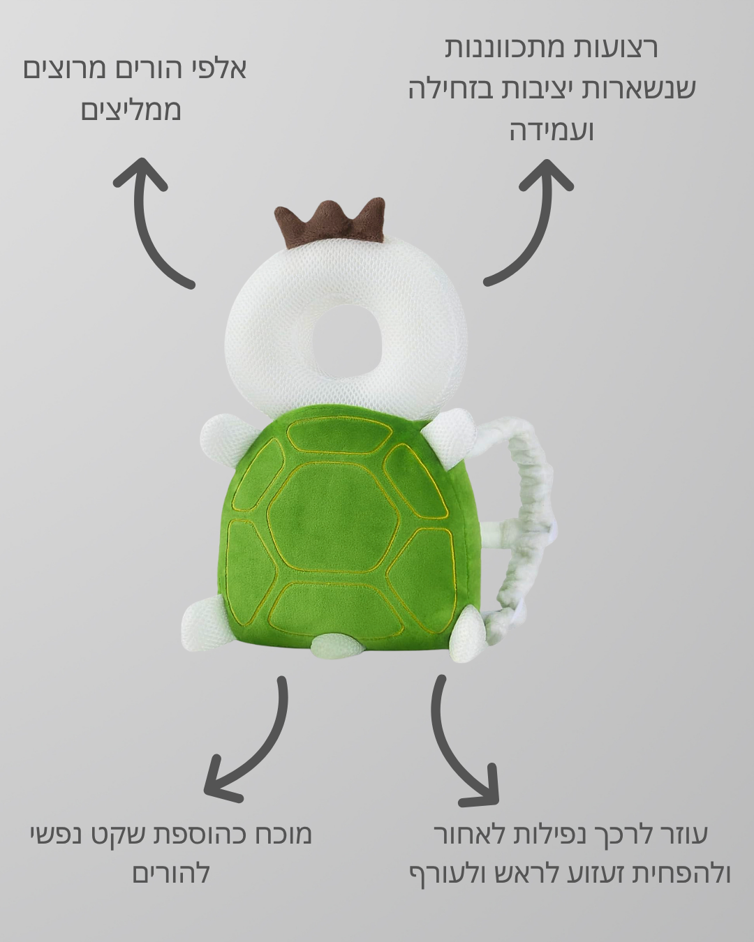 ™TinyHug — בובת מגן-צב בטיחותית לנפילות לאחור