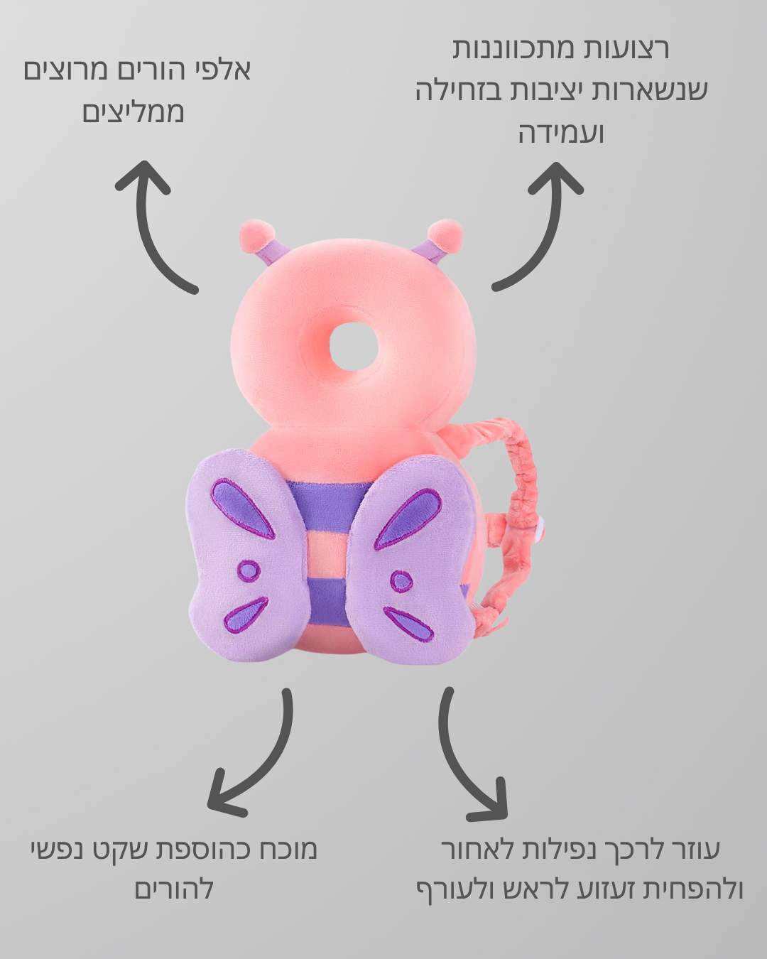 ™TinyHug — בובת מגן-פרפר בטיחותית לנפילות לאחור